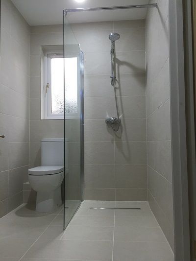A small bathroom can be repurposed into a wet room